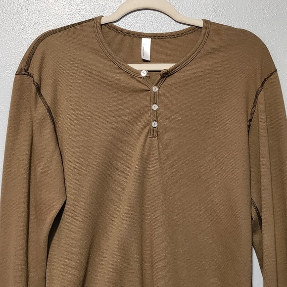 American Apparel Dexter Morgan Kill Shirt Mens Large Thermal Henley - Picture 4 of 9